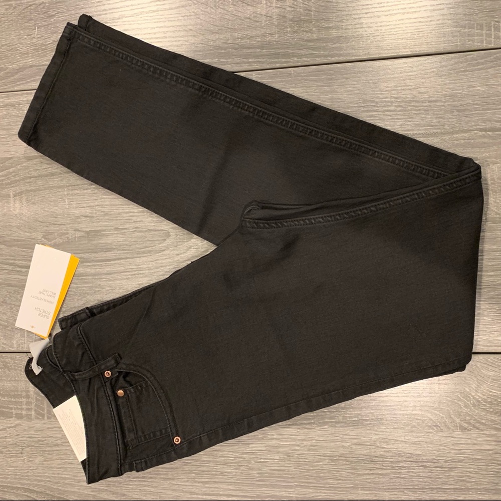 H&M slim cropped Super Stretch black jeans